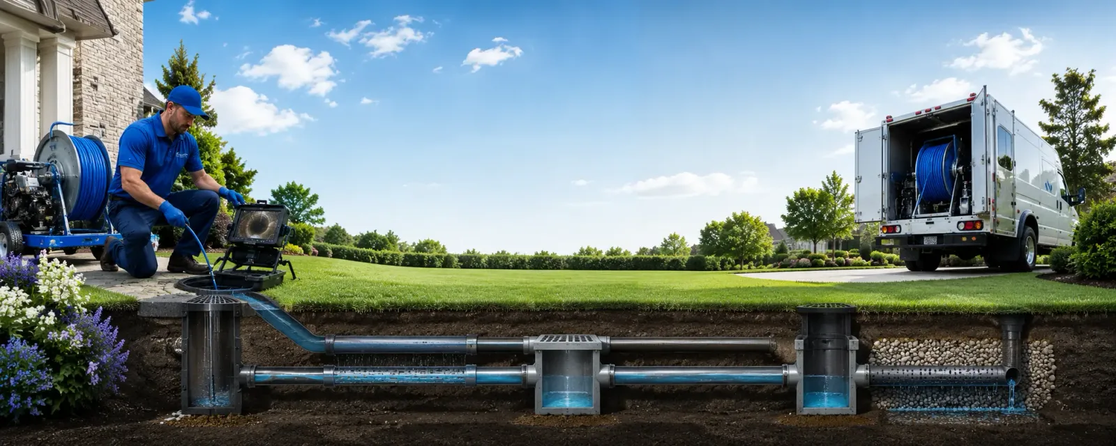 Outdoor drain cleaning information for Nesconset, NY